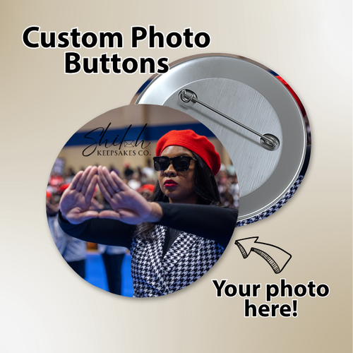 Custom Photo Button | Personalized Picture Pin | Custom Image Badge | Memorial Button | Keepsake Gift | Event Favor | 1.25" 2.25" 3"