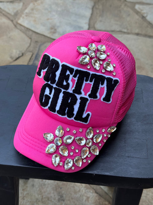 Custom Junk Hat | Personalized Patch Hat | Sorority Hat | Custom Embellished Cap | Statement Hat | Ready to Ship | As Seen on Social Media